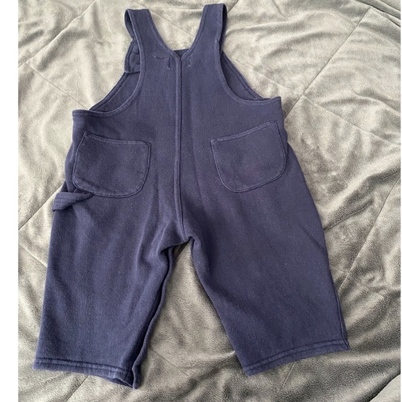 Baby Gap Button Down Overalls Navy 12-18M - Picture 2 of 6